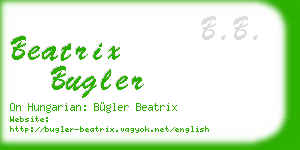 beatrix bugler business card